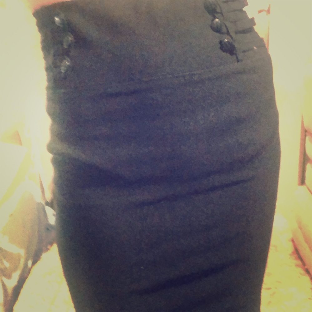 Classic Black Pencil Skirt